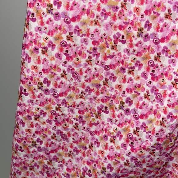 Liberty of London J.Crew Sz. 0 Pink Floral Peter Pan Collar Button Down Shirt - Picture 3 of 6